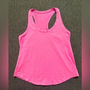 Lululemon bright pink razorback lightweight Women's Pink Tank Top size M/L